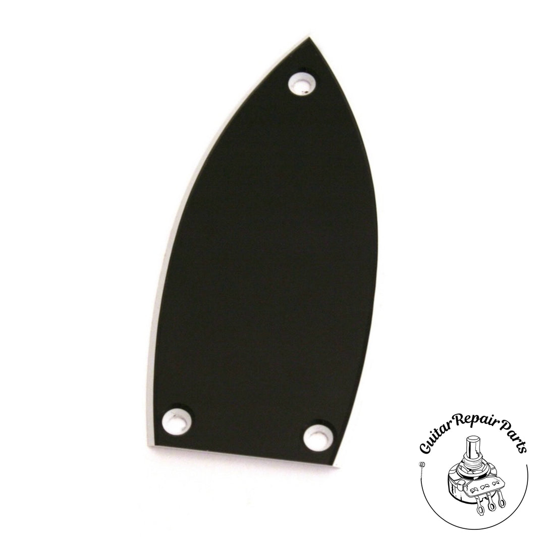 Gretsch Standard Truss Rod Cover 2 Ply - Black / White