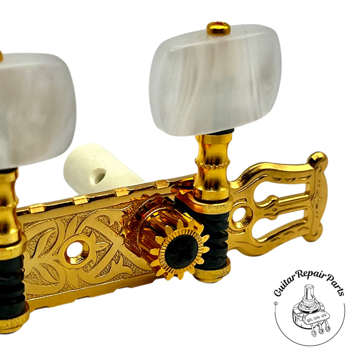 Alvarez Classical Guitar Tuning Key Set - Gold / Pearloid (B-Stock)