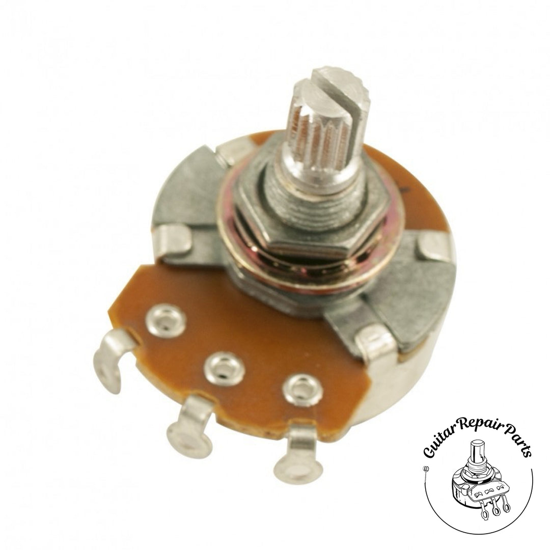 Potentiometer 500k, Audio Taper, Metric M8 Bushing, Split-Shaft
