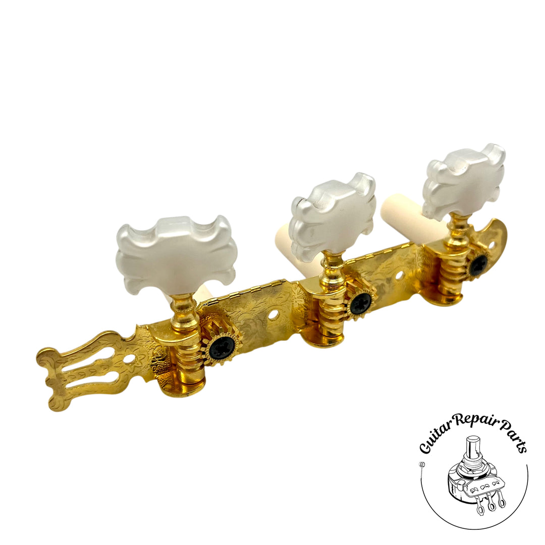 Alvarez Classical Guitar Tuning Key Set - Gold / Pearloid (B-Stock)