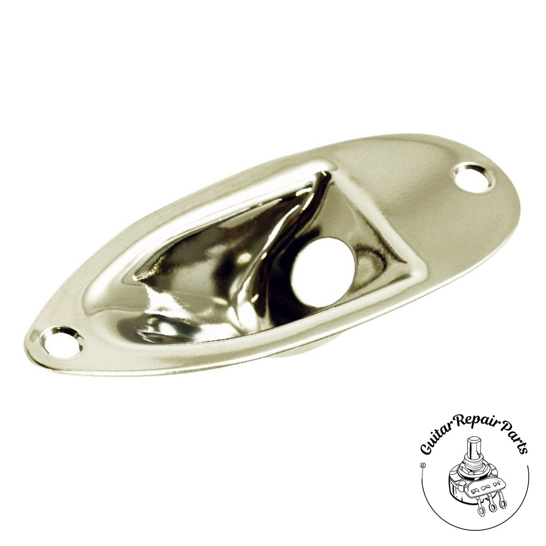 Recessed Jack Plate For Strat - Nickel