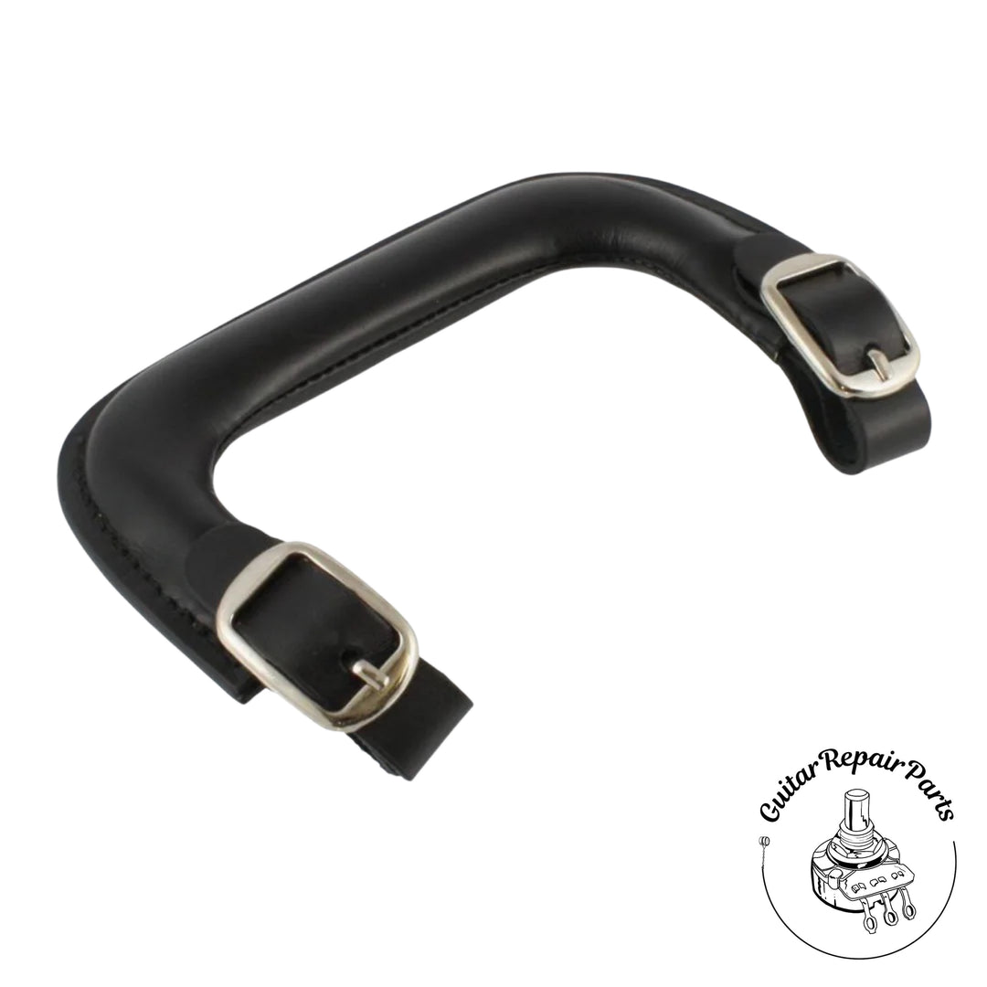 Grover Replacement Leather Instrument Case Handle - Black
