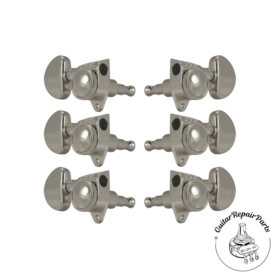 Grover 502 Series Roto-Grip Locking Rotomatic Tuning Machines 3x3 - Nickel