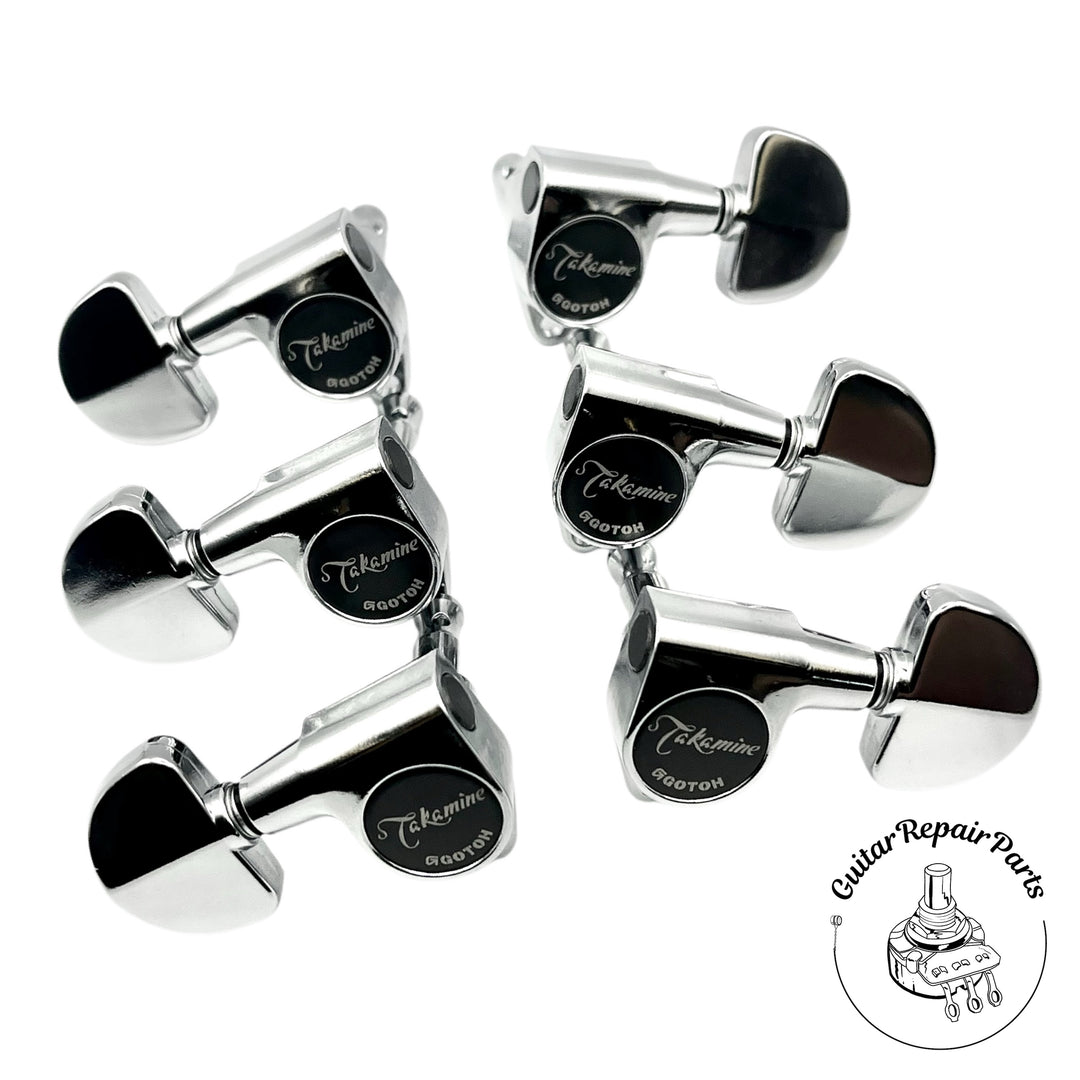 Takamine TP0506 Guitar Tuning Keys, Gotoh SG301-20C (6 pcs) - Chrome