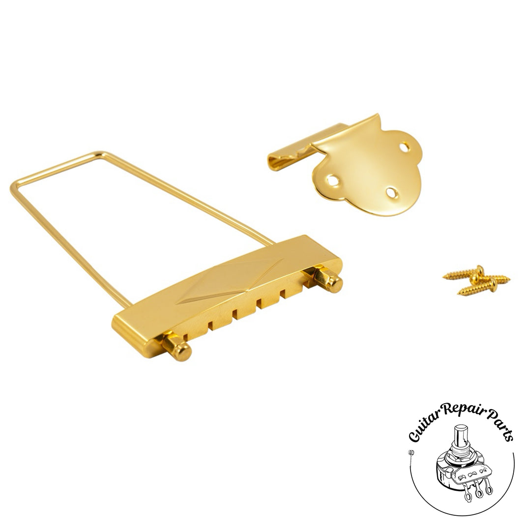 Trapeze Tailpiece, 4-5/8" Length, For Gibson L-50, L48, ES-125, ES-330 - Gold