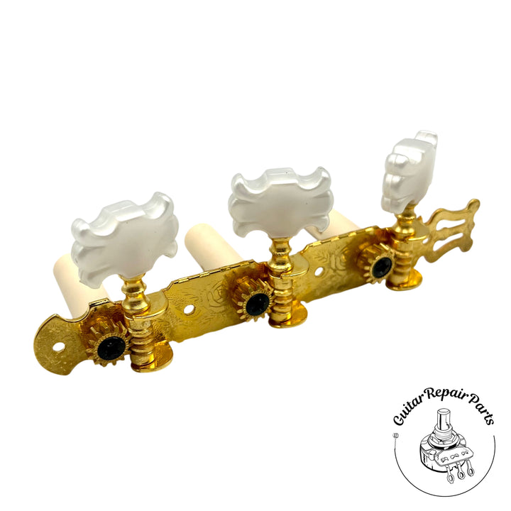 Alvarez Classical Guitar Tuning Key Set - Gold / Pearloid (B-Stock)