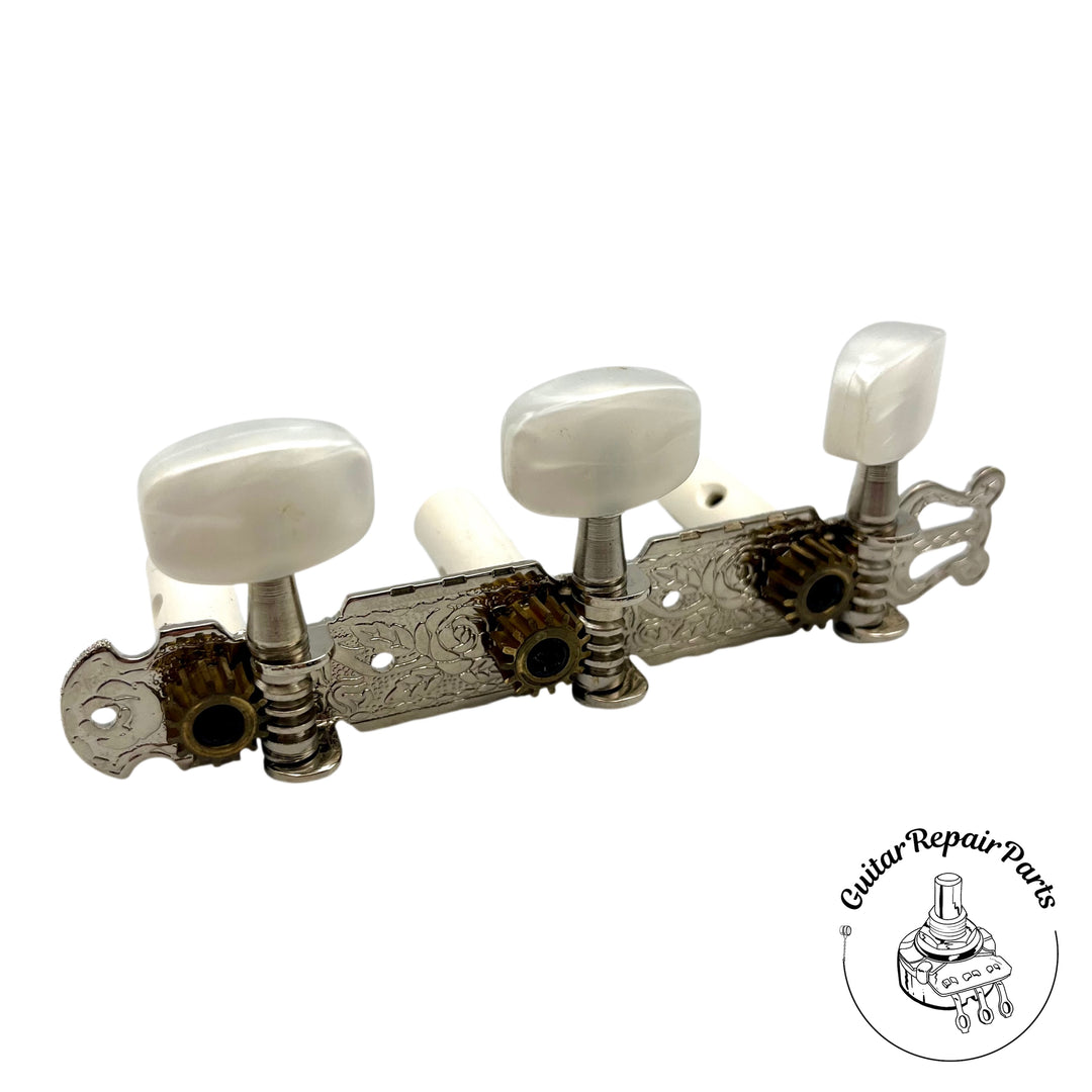 Alvarez Classical Guitar Tuning Key Set - Nickel / Pearloid (B-Stock)