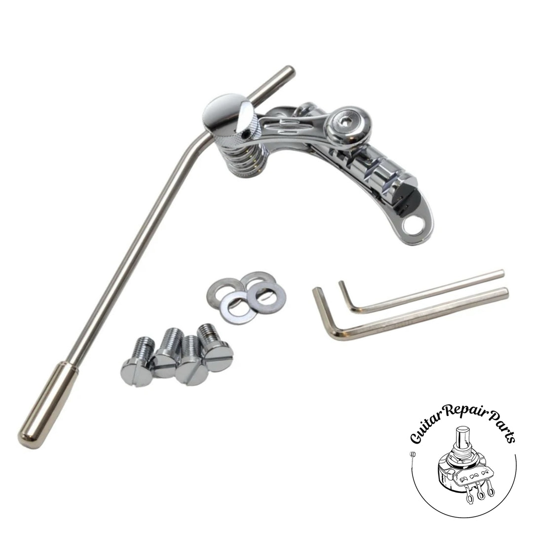 Goldo Les Trem II LT1 Dusenberg Licensed Stop Tailpiece Tremolo - Chrome