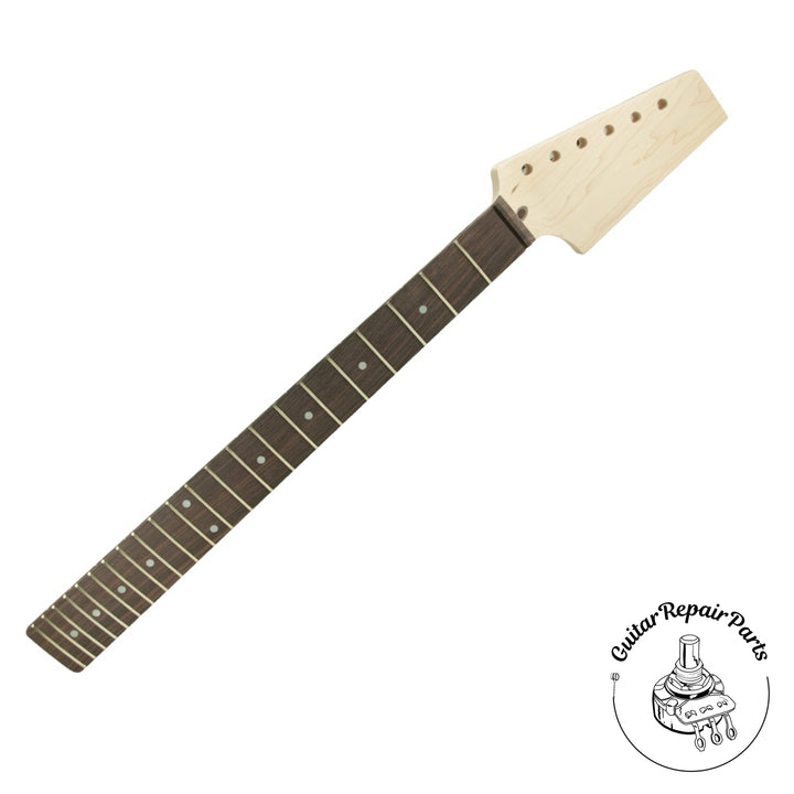Telecaster Neck, "Half Paddle", Unfinished, 22 Frets - Maple / Rosewood
