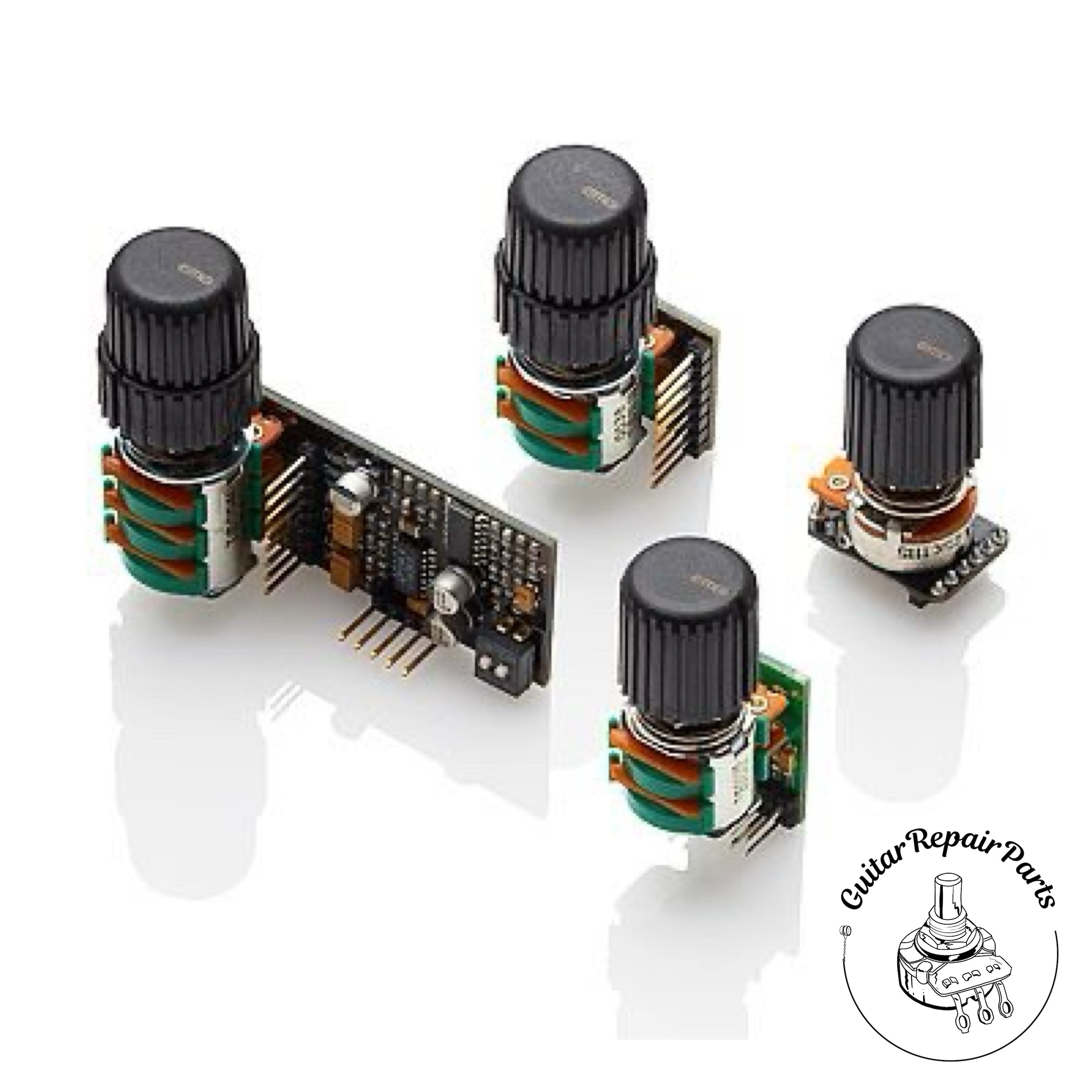 EMG BQC System 4 Knob Bass Preamp Kit: 3-Band Equalizer, Volume
