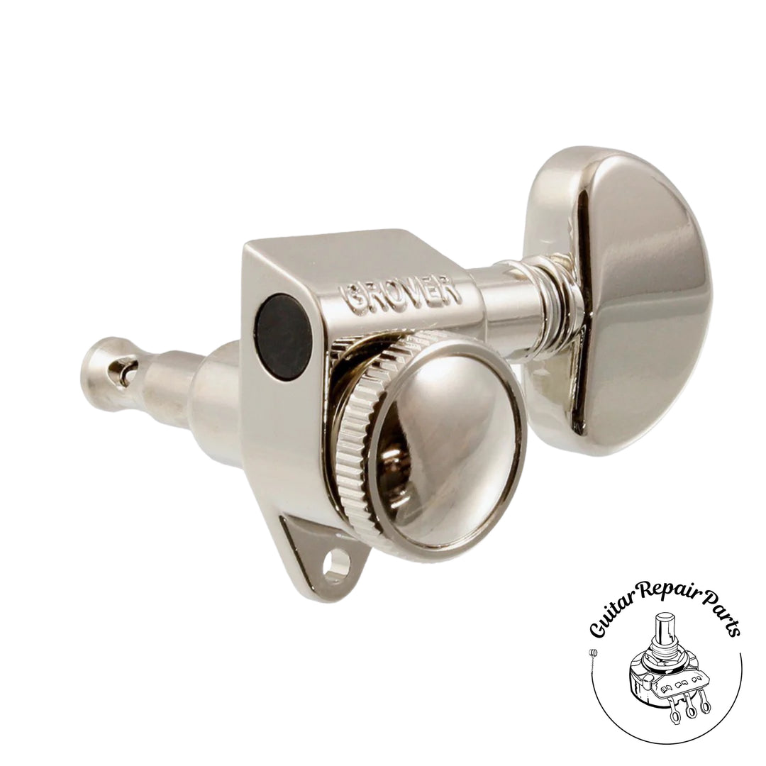 Grover 502 Series Roto-Grip Locking Rotomatic Tuning Machines 3x3 - Nickel