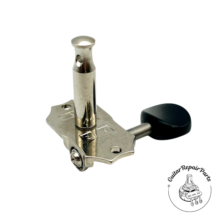 Kluson KP-3V-NB Prestige Vertical Mount 3x3 Open Gear, 18:1 - Nickel / Black