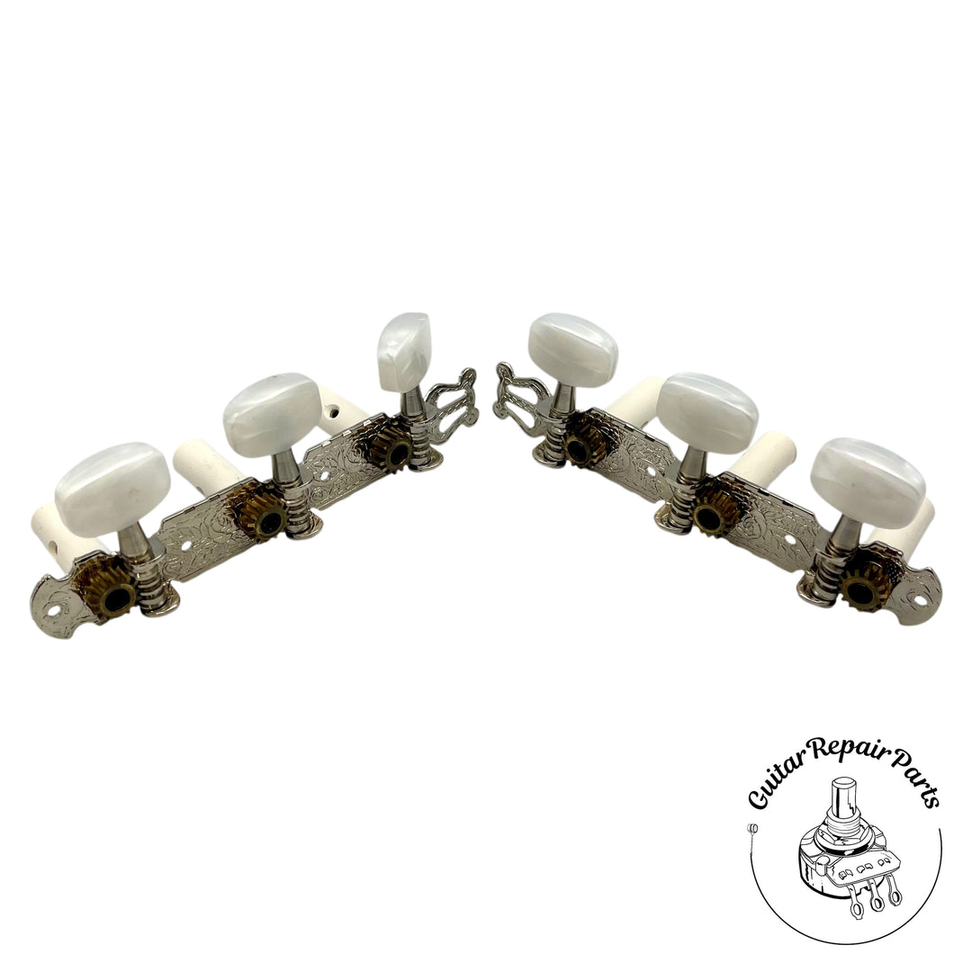 Alvarez Classical Guitar Tuning Key Set - Nickel / Pearloid (B-Stock)