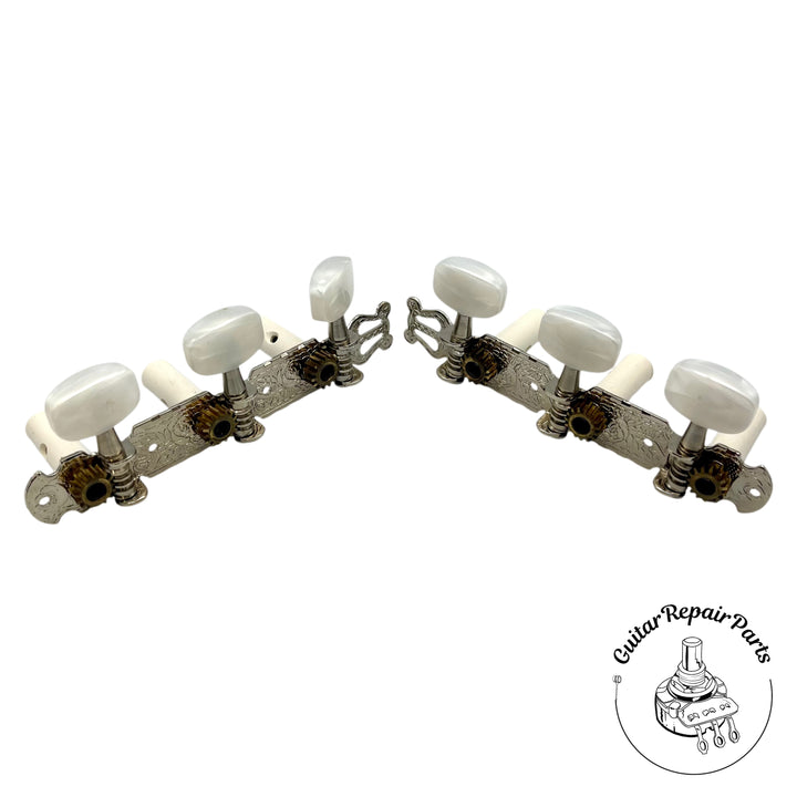 Alvarez Classical Guitar Tuning Key Set - Nickel / Pearloid (B-Stock)