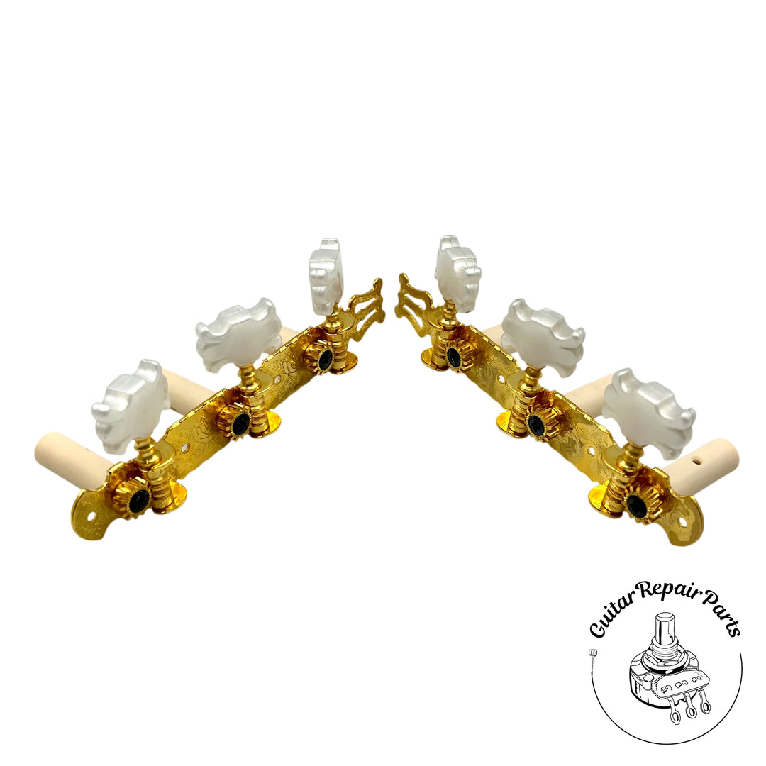 Alvarez Classical Guitar Tuning Key Set - Gold / Pearloid (B-Stock)