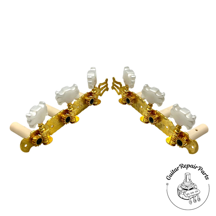 Alvarez Classical Guitar Tuning Key Set - Gold / Pearloid (B-Stock)