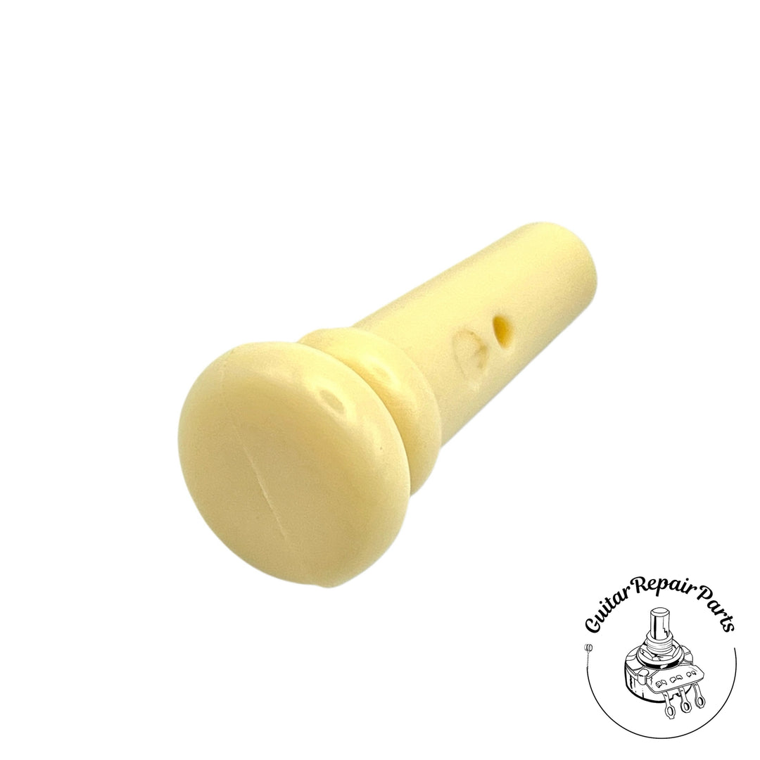 Plastic Endpin Strap Button For Acoustic Guitar (1 pc) - Cream
