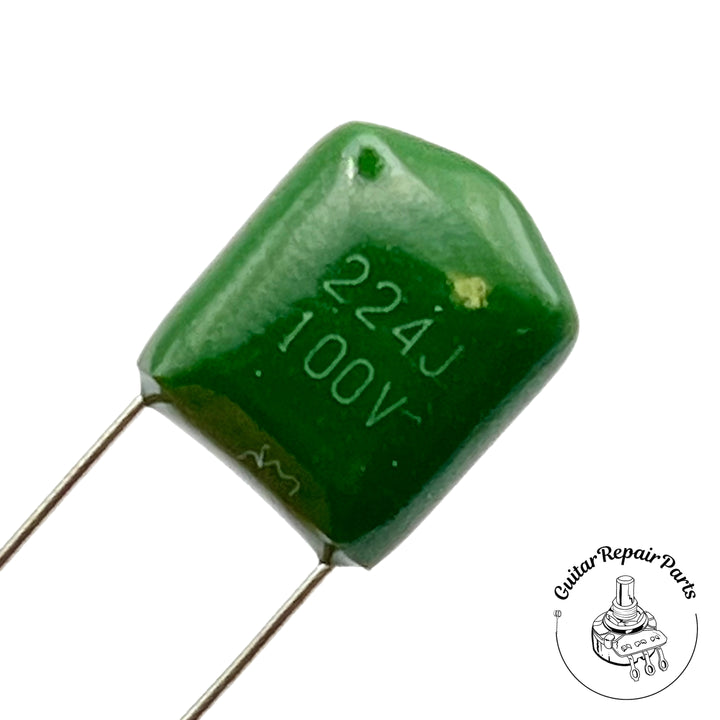 Polyester Film Tone Capacitors .22uF 100v (5 pcs)