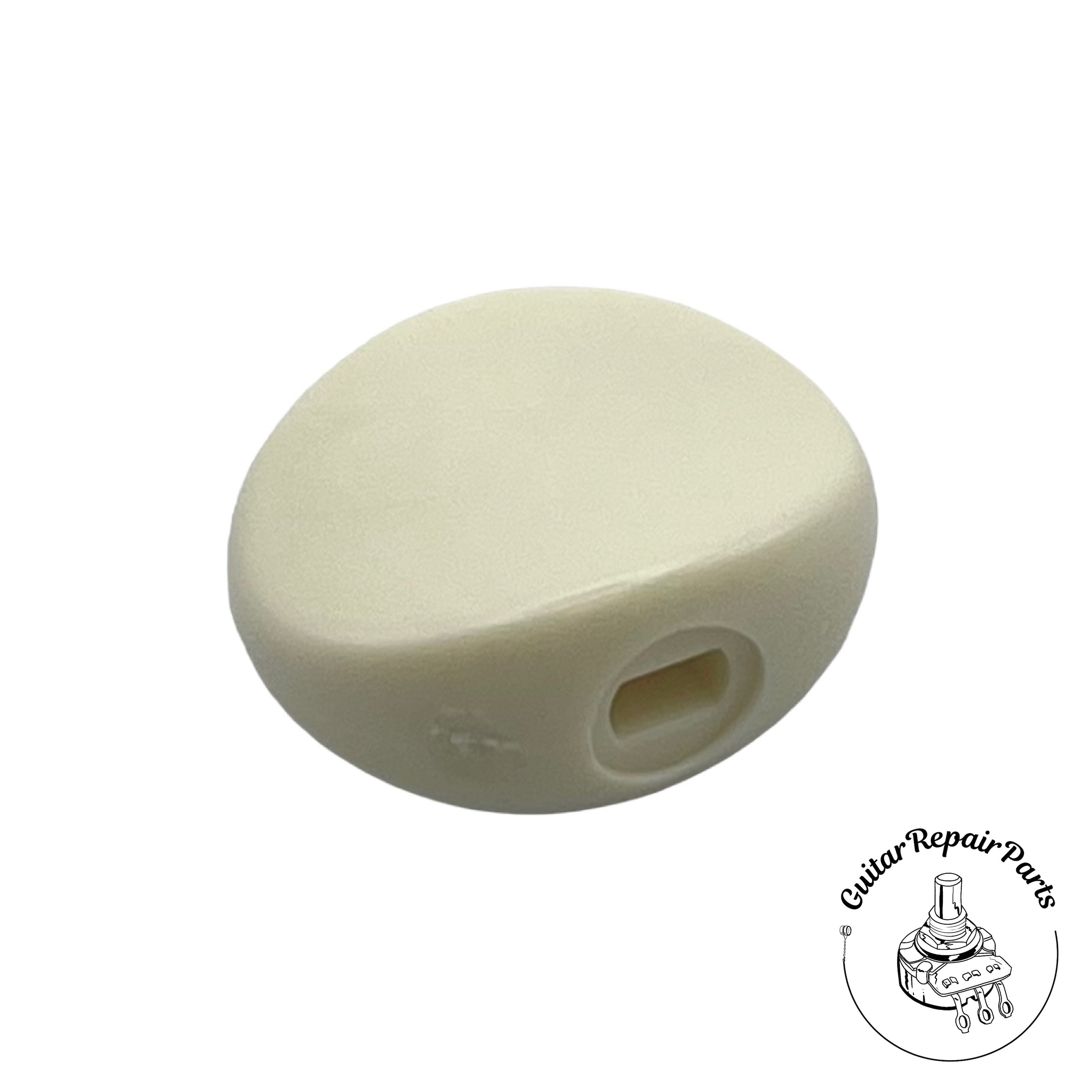 Plastic Melt-On Oval Button For Guitar Tuning Machines (1 pc) - Off-Wh ...