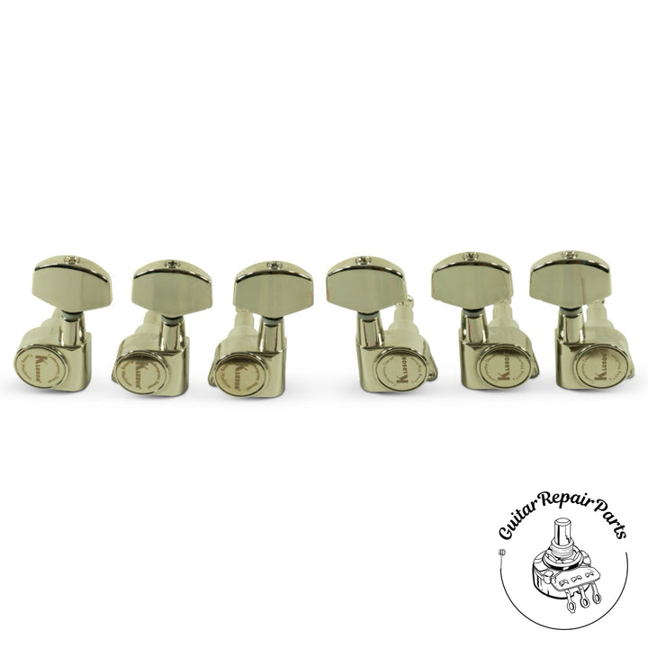 Kluson KCD-3-N Contemporary Diecast Tuning Machines 3x3, 19:1 Ratio - Nickel