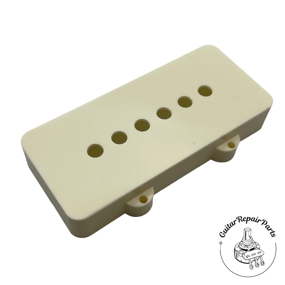 Plastic Pickup Cover For Fender Jazzmaster, 51mm Spacing (1 pc) - Aged White