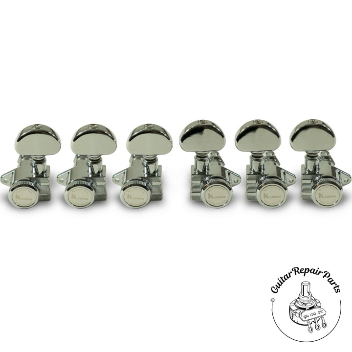 Kluson KREL-3-C Revolution E-Mount Locking Tuning Machines 3x3 - Chrome