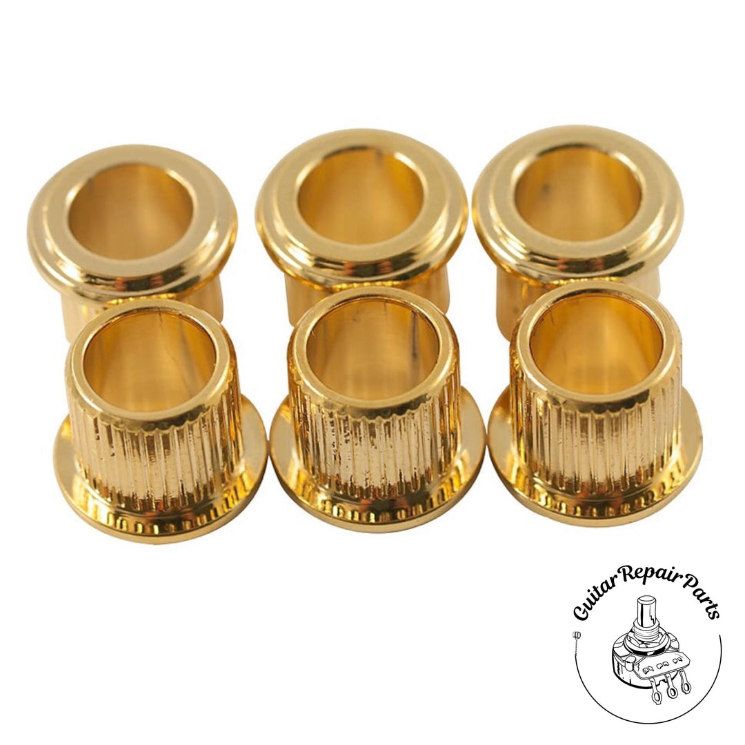 Kluson Press-In Tuning Machine Bushings, 6mm Post - Gold