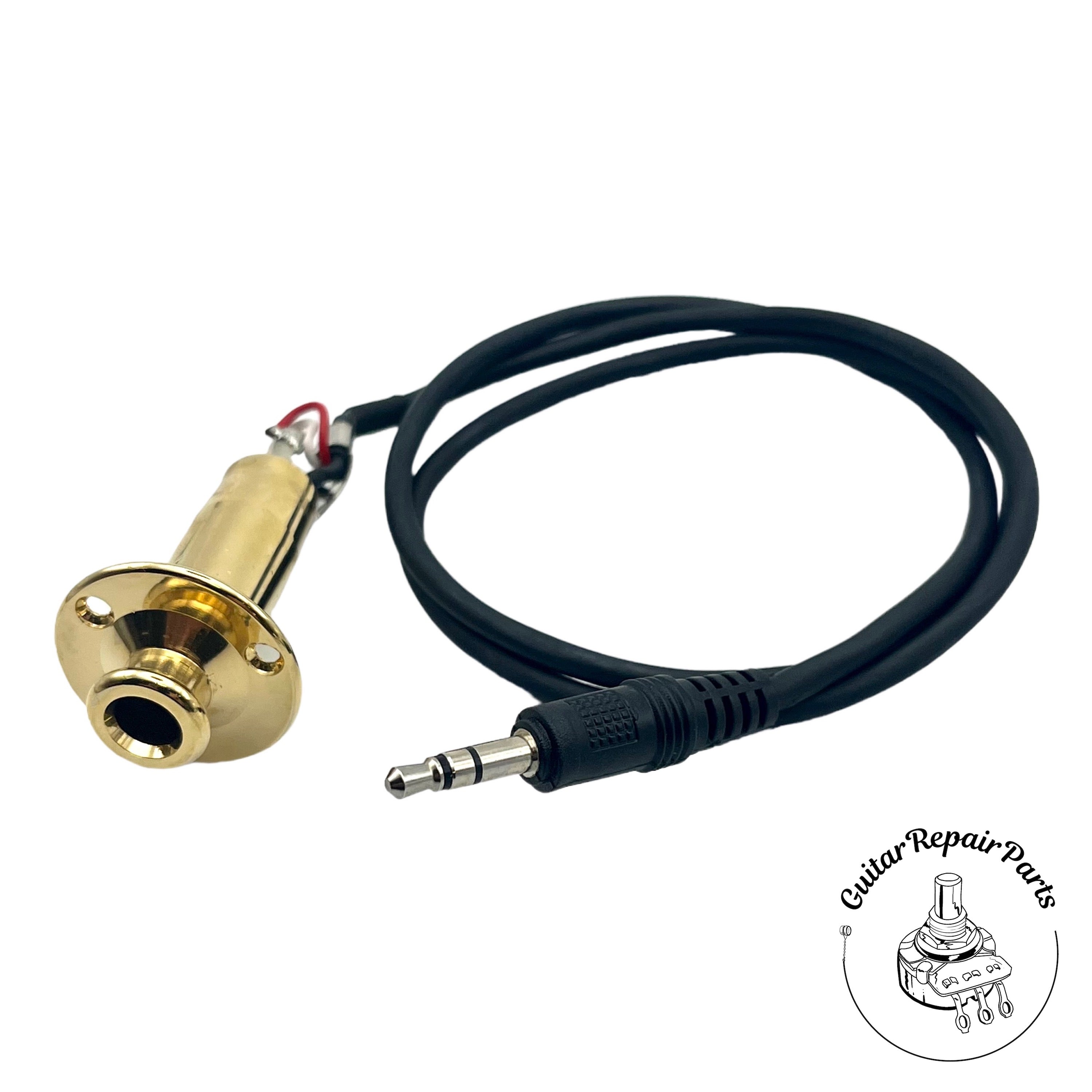 Takamine TGP0876G G Series Pre-wired Endpin Jack Assembly - Gold