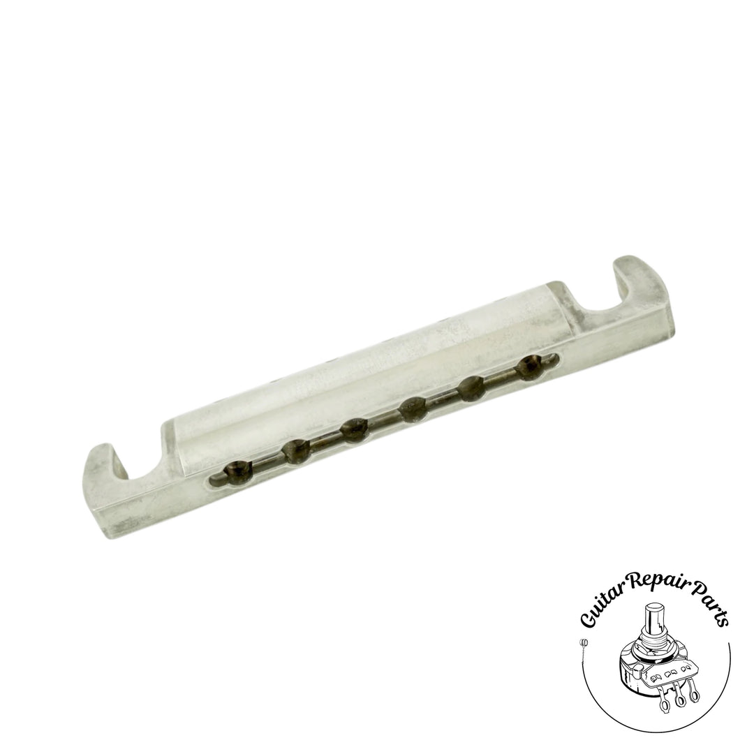 Lightning Guitars Reduced Break-Angle Non-Top-Wrap Stop Tailpiece - Nickel Relic