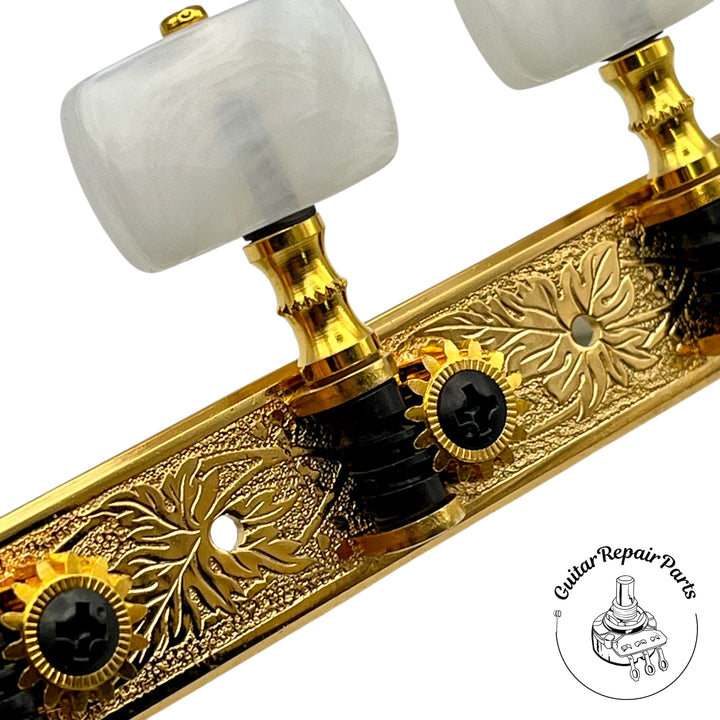 Alvarez Yairi Classical Tuning Key, Right Side, Gold w Pearloid Button (B-Stock)