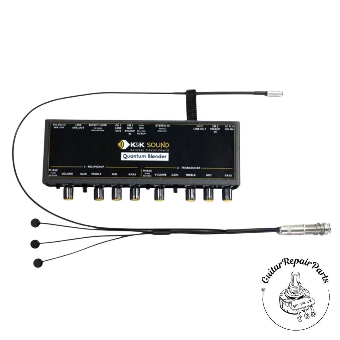 K&K Sound Quantum Trinity Mini For Steel String Acoustic Guitar