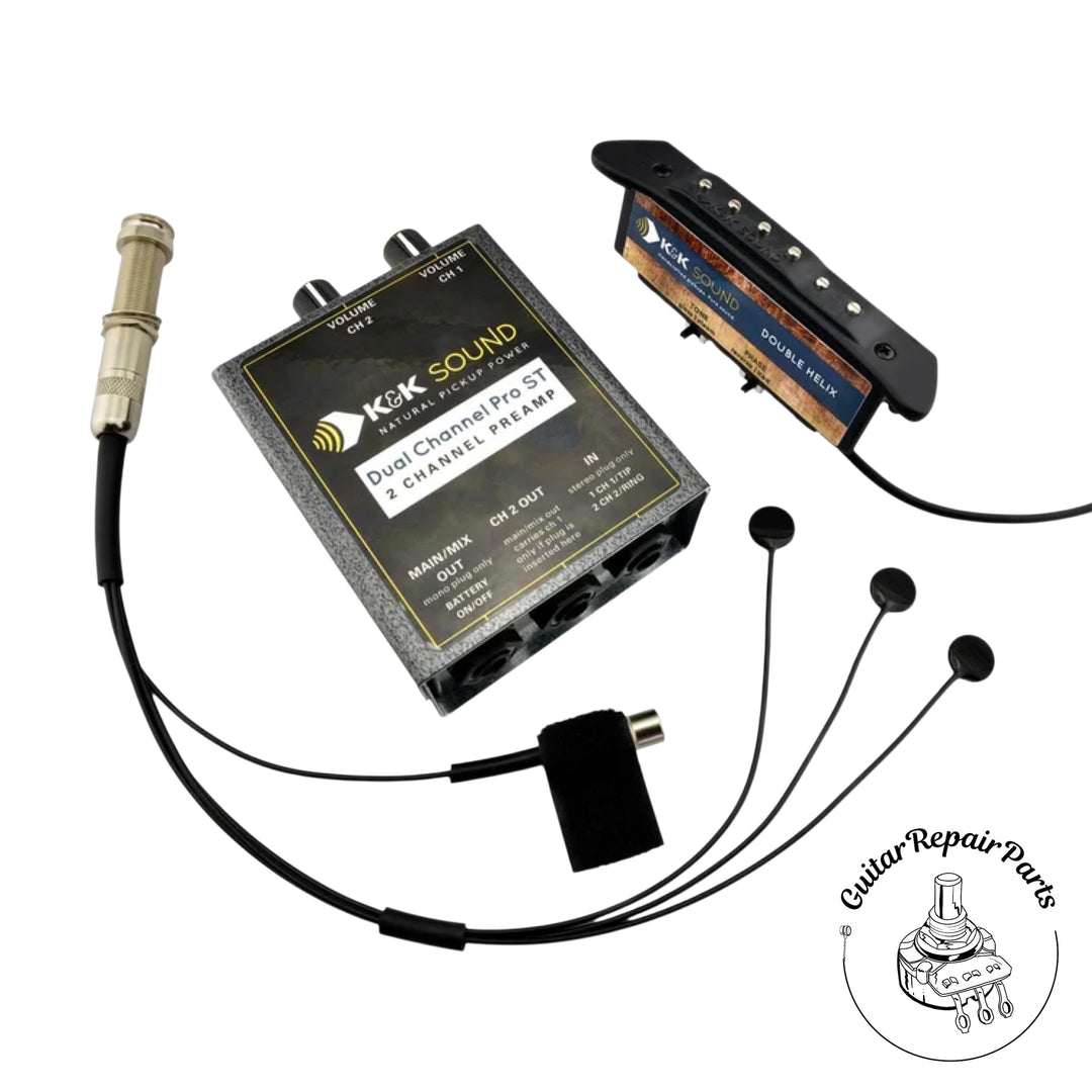 K&K Double Helix / Pure Mini Combination Acoustic Guitar Pickup System