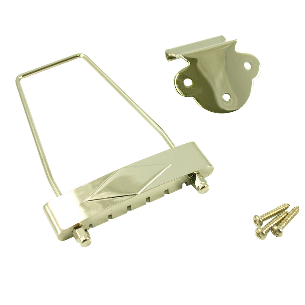 Trapeze Tailpiece For Gibson L-50, L48, ES-125, Or ES-330 (4-5/8" Length) - Nickel