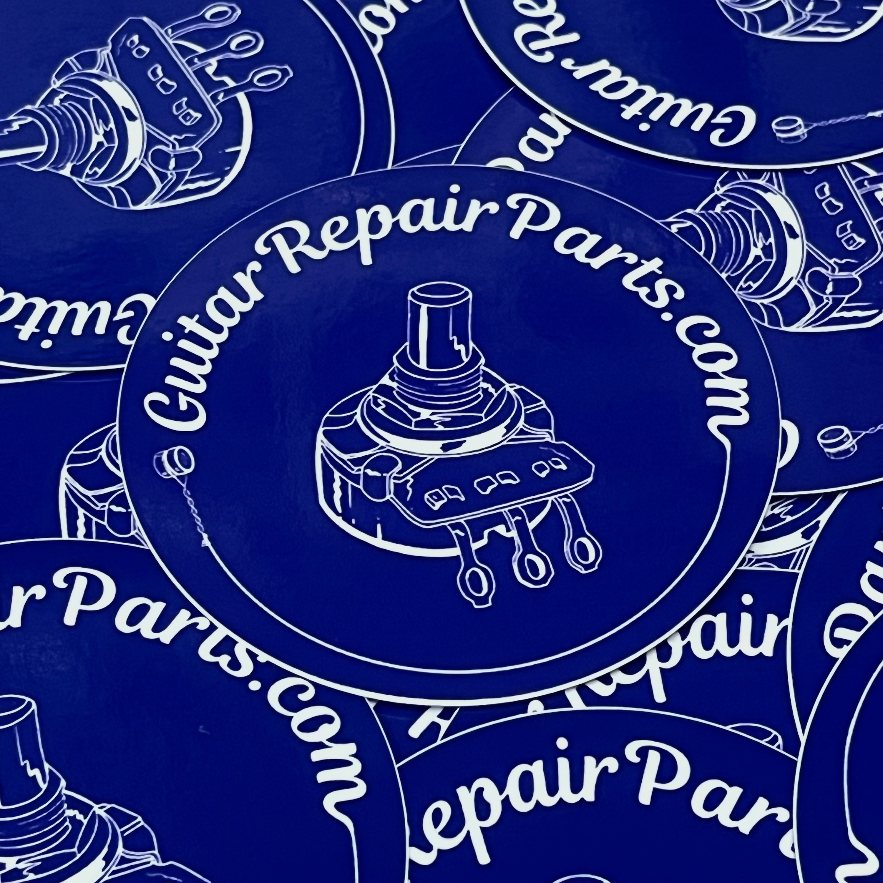 GuitarRepairParts.com Potentiometer Logo Vinyl Sticker 3