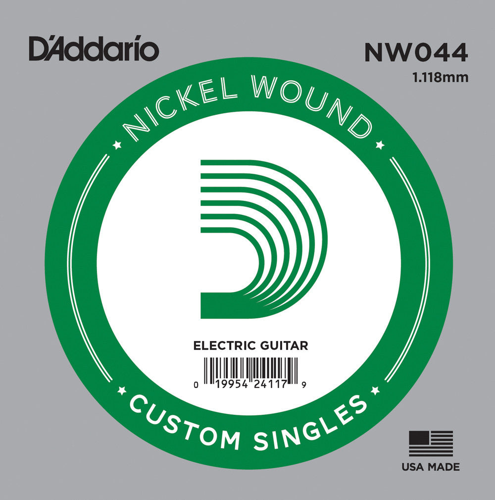 D'Addario NW044 Nickel Wound Electric Guitar Single String .044"