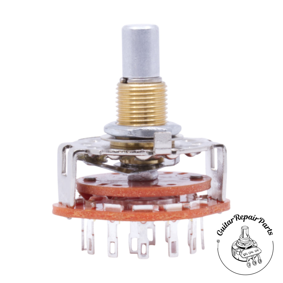 6 Position, 2 Pole, Rotary Selector Switch (1pc)