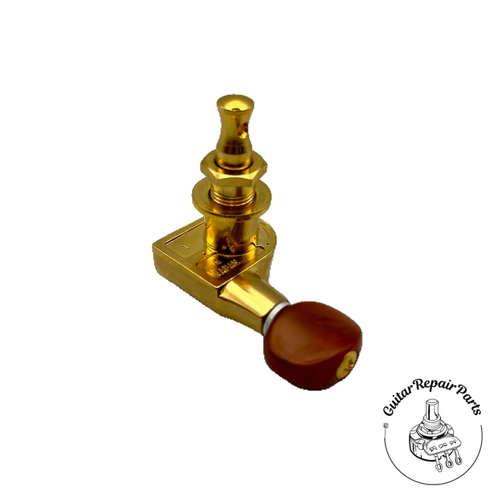Alvarez 12-String Guitar Tuning Keys (12 pcs) - Gold w. Red Button