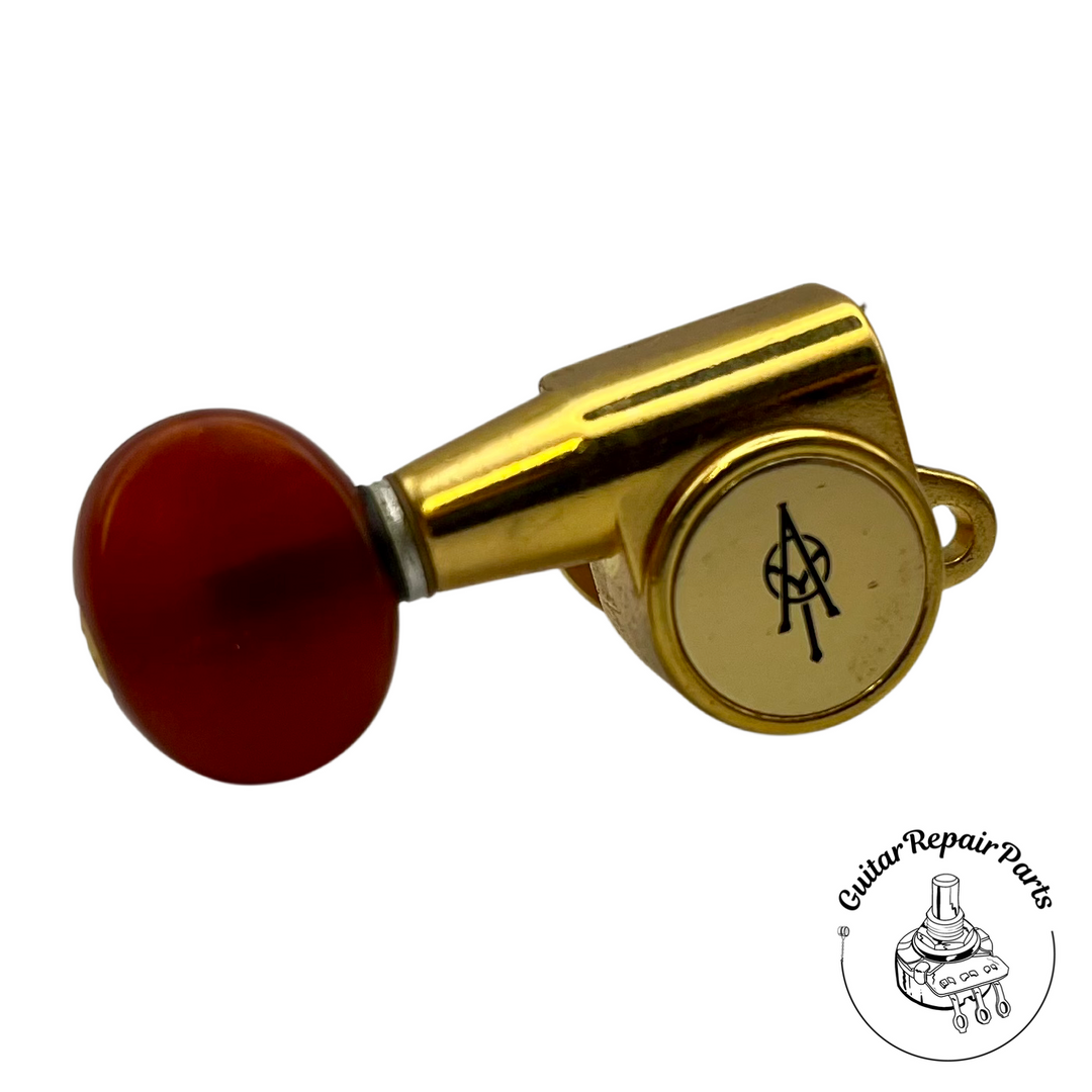 Alvarez 12-String Guitar Tuning Keys (12 pcs) - Gold w. Red Button