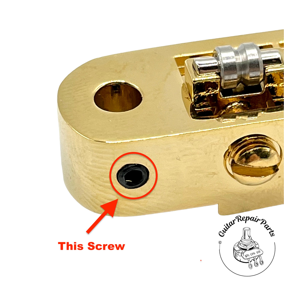 Set Screws For TonePros Locking Bridge Metric Hex M3 x 4mm (2 pcs) - Black
