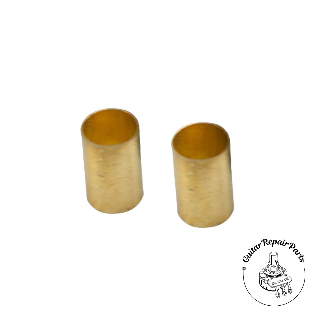 Brass Barrel Knobs, Flat Top, w. Set Screw (2 pcs) - Nickel