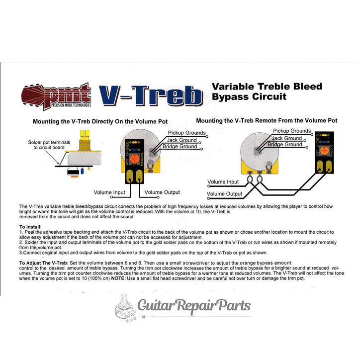 PMT V-Treb Variable Treble Bleed Bypass Circuit