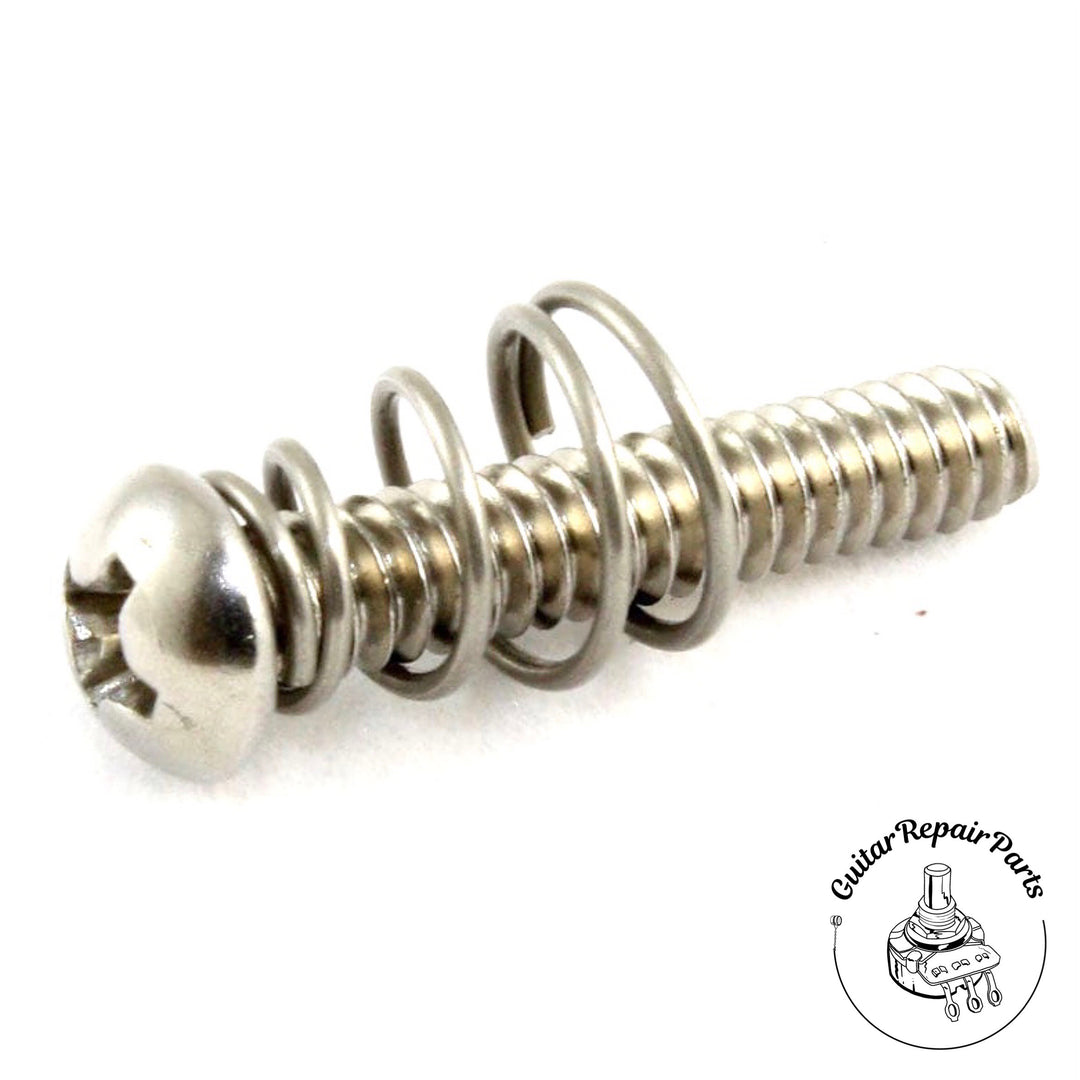 Single Coil Pickup Screws & Springs #6-32 x 3/4" Round Head (8 ea.) - Stainless