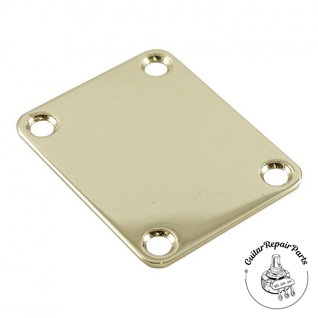 Bolt-On Neck Plate, Fender Style 4 Hole -  Nickel