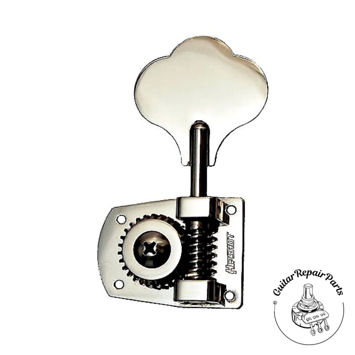 Hipshot HB7 Bass Tuning Machine w. Clover Key, Right (Treble Side) - Nickel