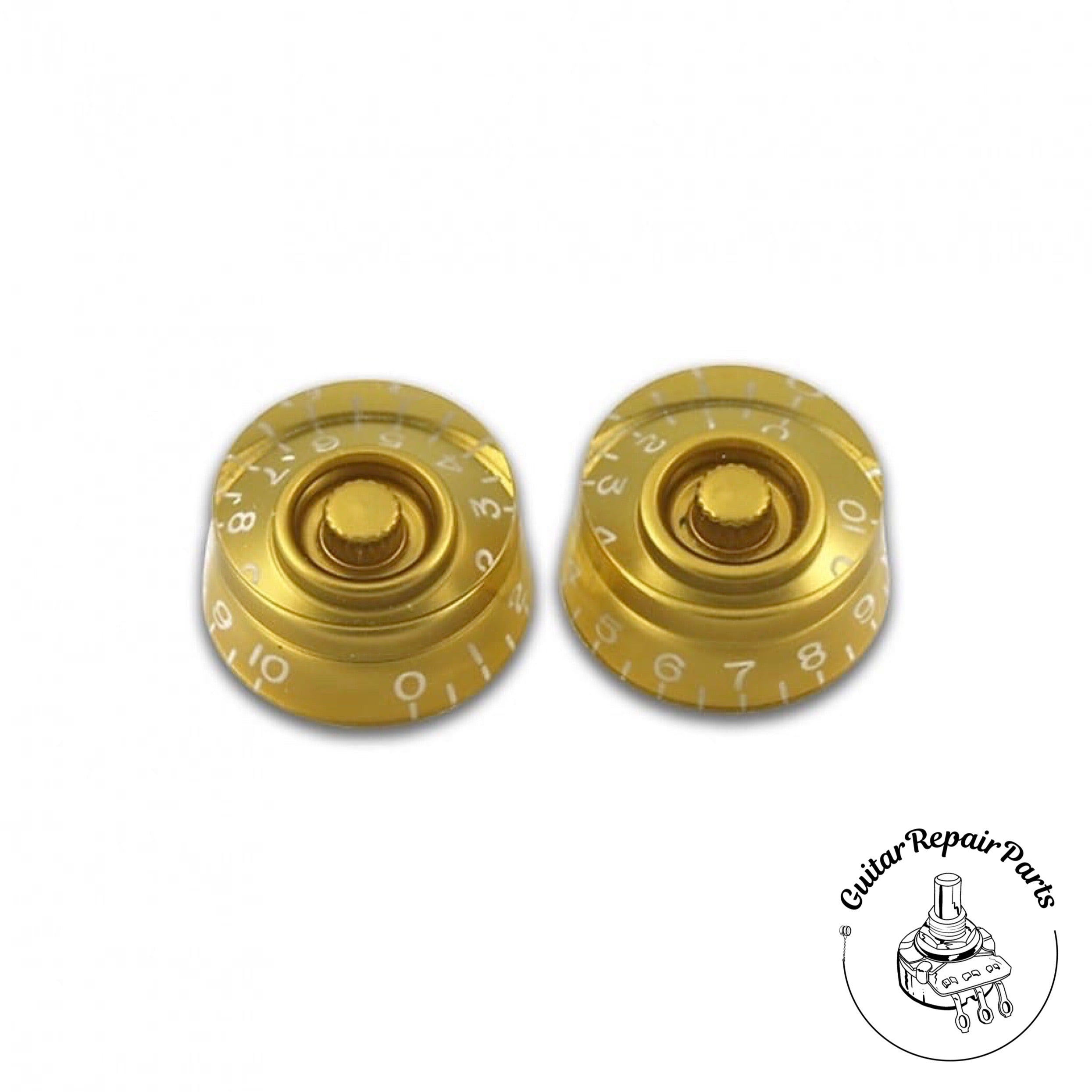 Plastic Speed Knobs, Fits Course-Splined Split-Shafts (2 pcs) - Gold ...