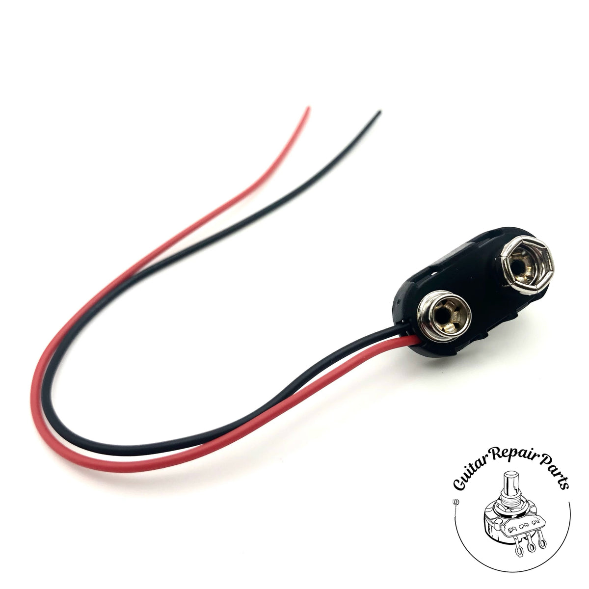 9V Battery Connector Clip – 15cm Wire, T-Type Plastic Housing, Red/Black Leads – For 9-Volt Batteries And DIY Projects