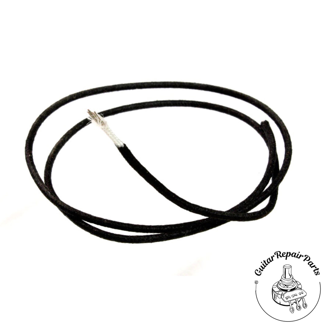 Cloth Push-Back Hookup Wire, Stranded, 22AWG (1' ft) - Black