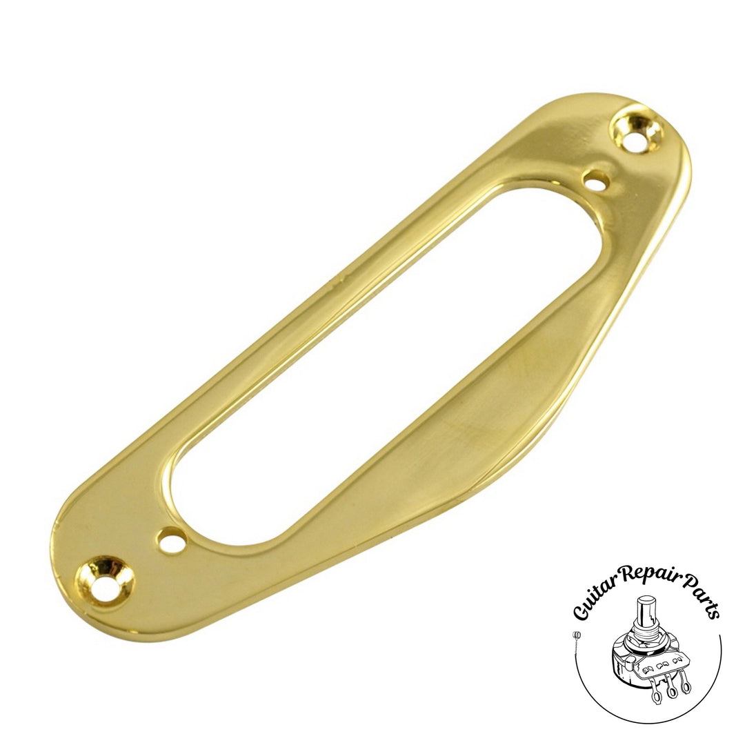 Low Profile Metal Single Coil Mounting Ring For Tele Neck Pickup - Gold