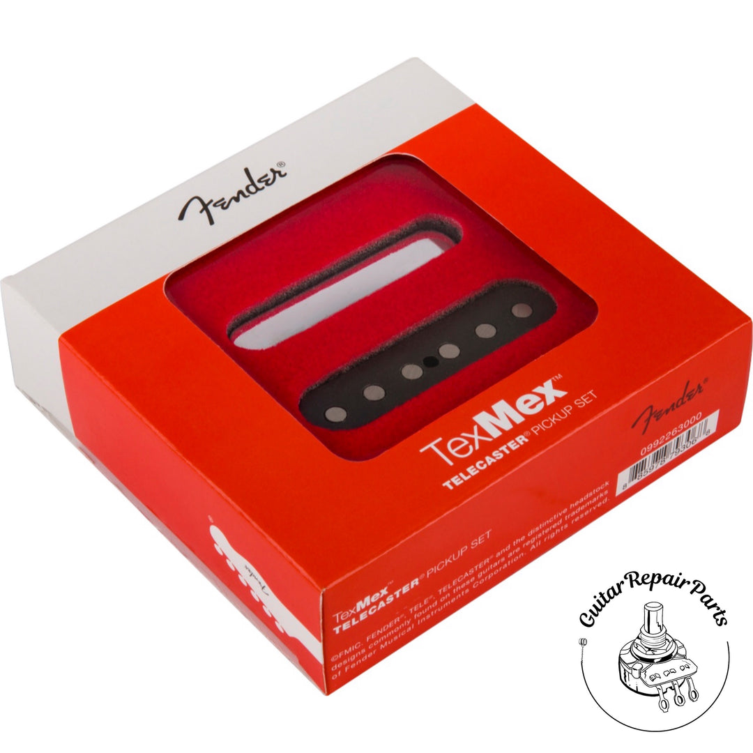 Fender Tex-Mex Tele Pickups 0992263000 - Black / Chrome