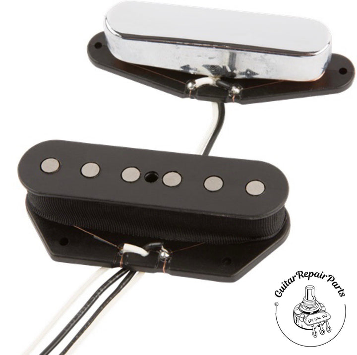 Fender Tex-Mex Tele Pickups 0992263000 - Black / Chrome